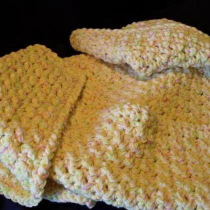 Handmade Crochet Baby Afghan Crochet Baby Blanket..