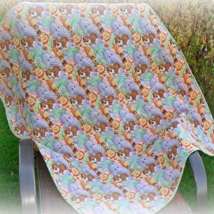 Quilt Baby Blanket Or Wall Hanging Handmade Baby..
