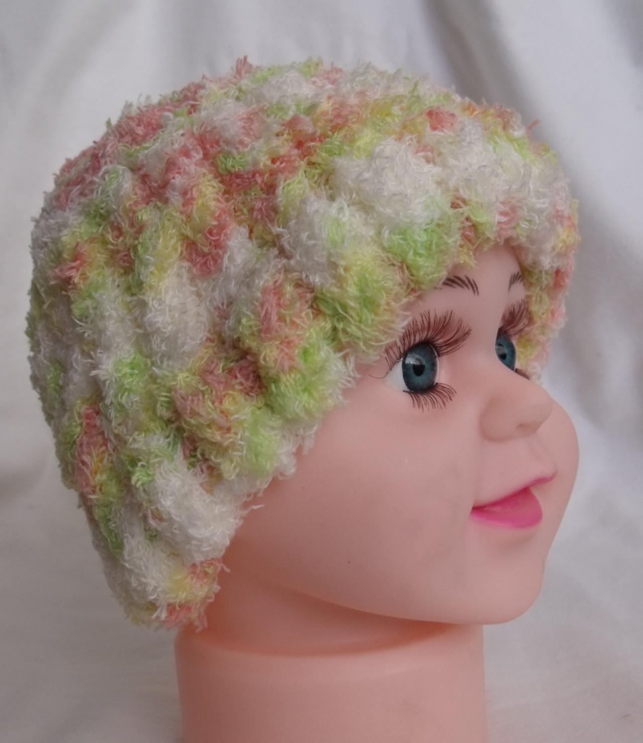 Newborn Knit Hat, Baby Knit Hat, Girl Knit Hat, Knit Child Hat, Pastel Baby Knit Hat