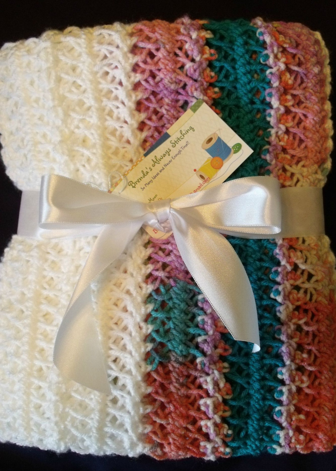 hairpin lace baby blanket