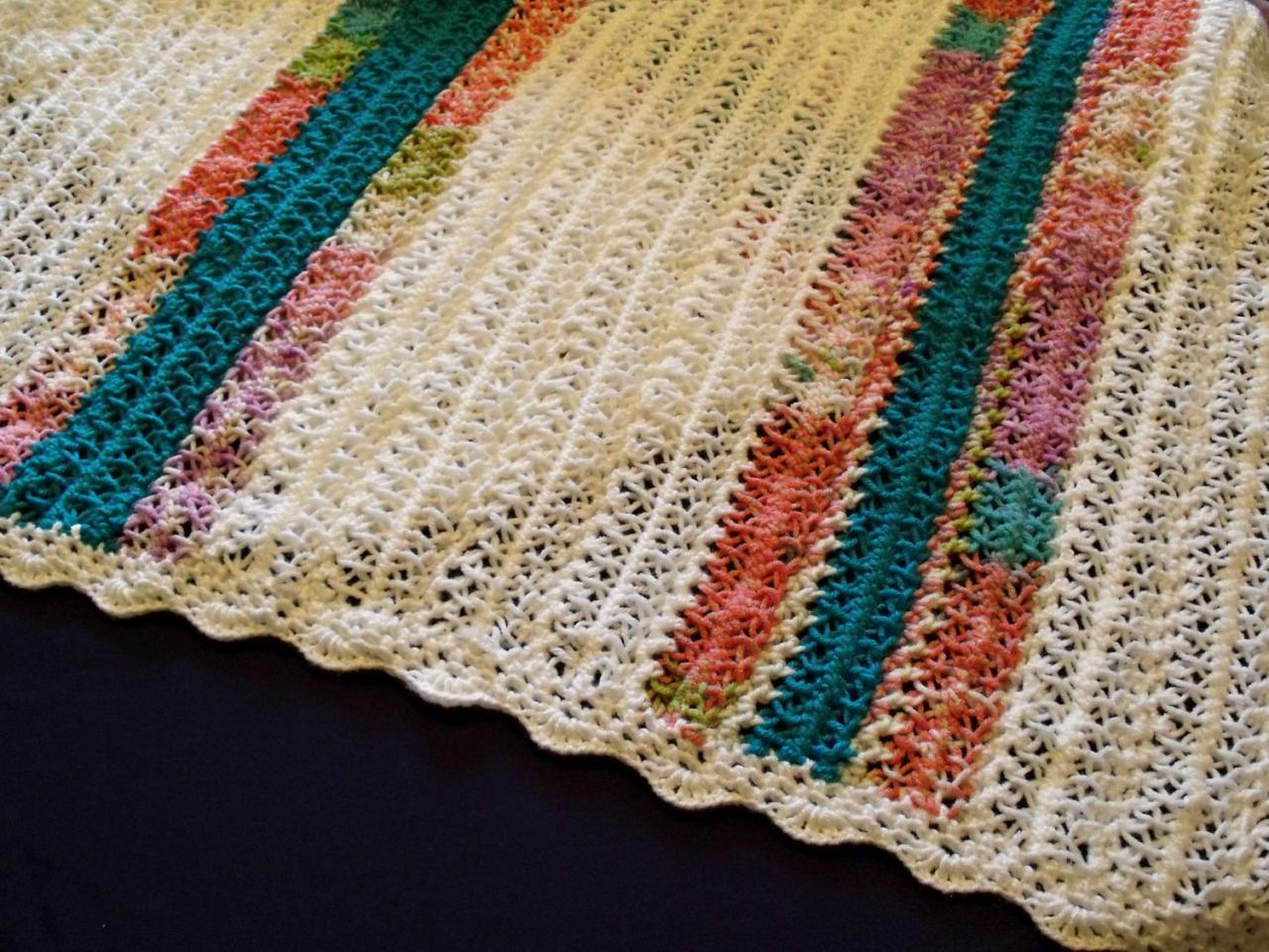 hairpin lace baby blanket