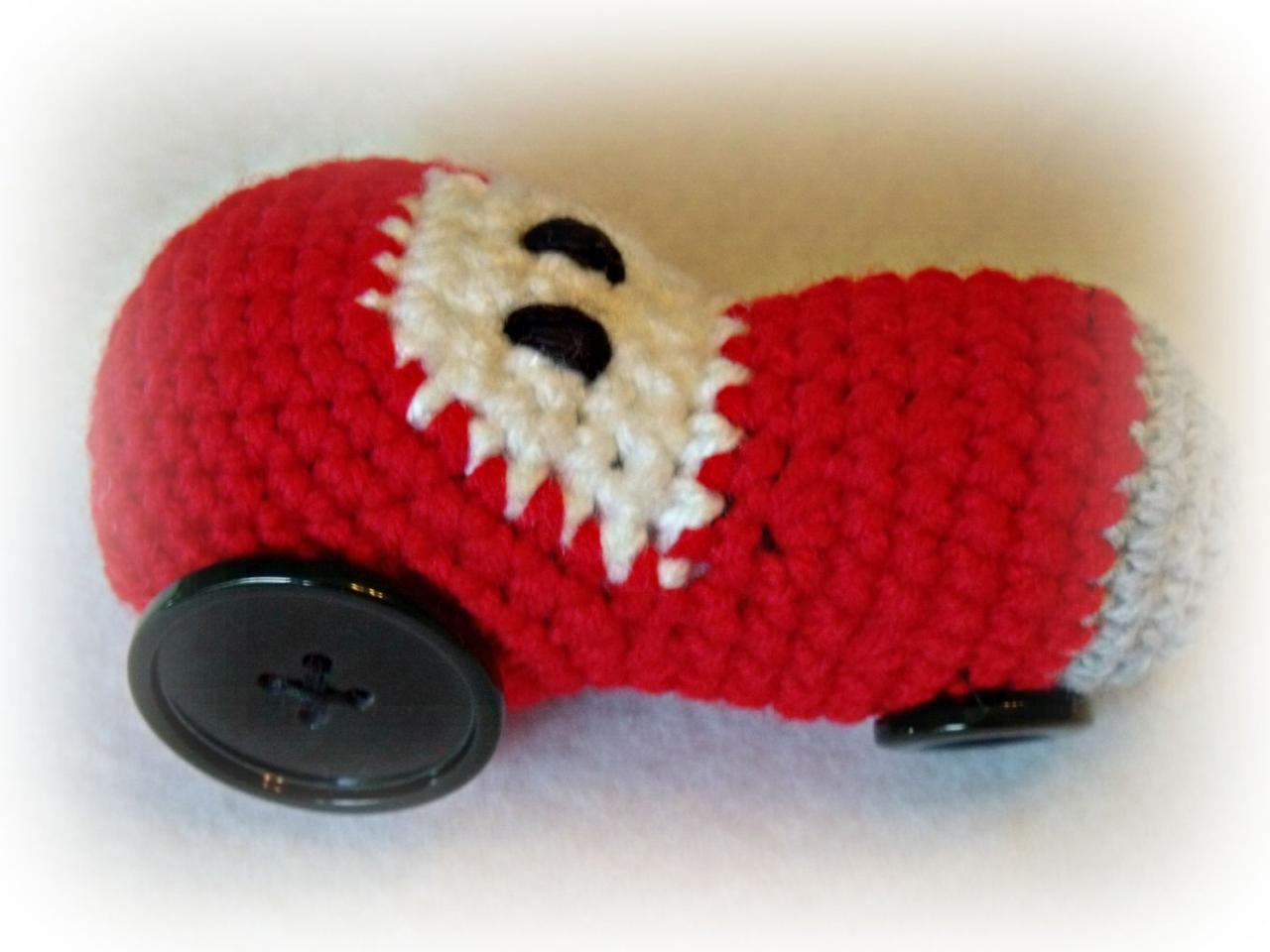Crochet Tractor Car Baby Rattle
