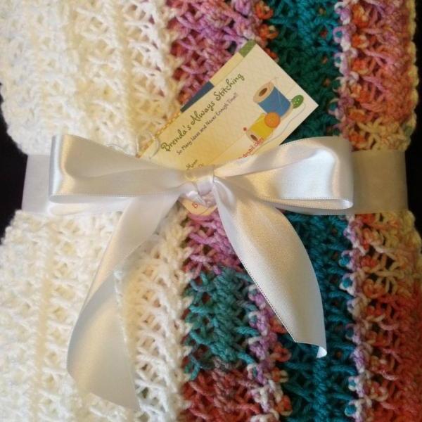 Hairpin lace crochet baby afghan store